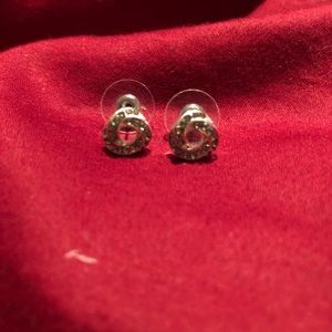 Silver Knot Stud Earrings
